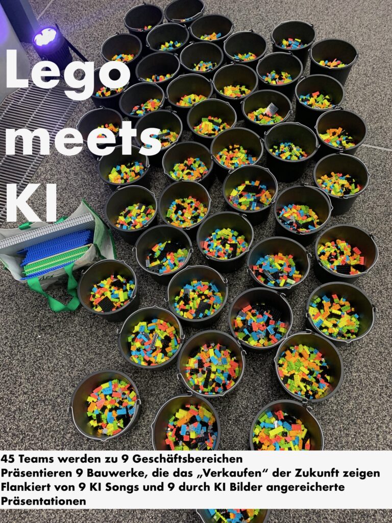Lego in Eimern verteilt